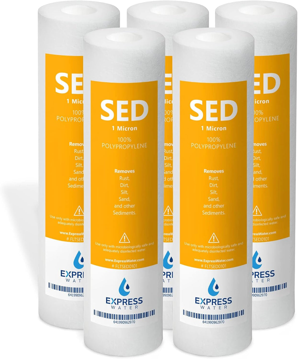 50 Pack 1 Micron 10 inch Sediment Water Filter Replacement J27847