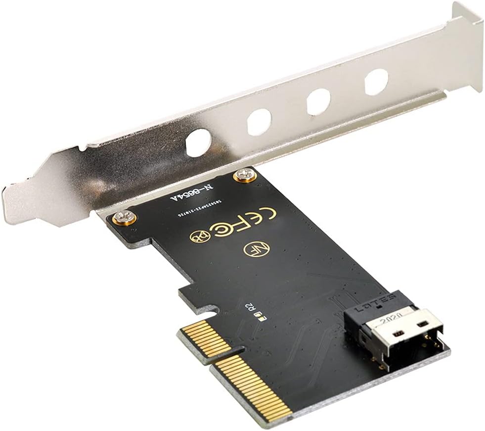 U.2 to Slimline SFF-8654 4i NVME PCIe SSD Cable, Pack of 2 V649