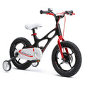 Lightweight Magnesium Kid's Bike with Disc Brakes, 14 inch with Training Wheels, Black T100314