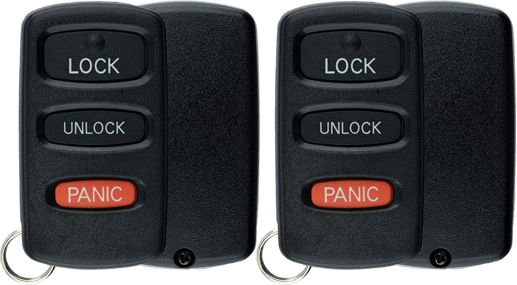 Keyless Entry Remote Car Key Fob for Mitsubishi Montero (Pack of 2) F92530