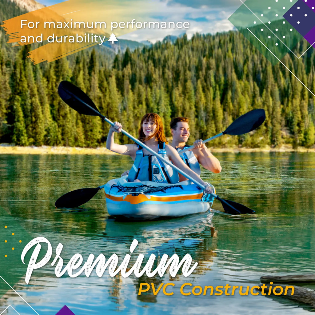 2-Person Inflatable Kayak with Oars and Pump M630