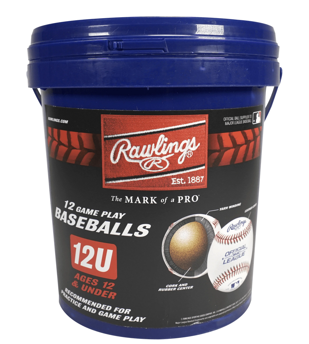 Youth Practice Baseball Bucket, 12 Count H443044