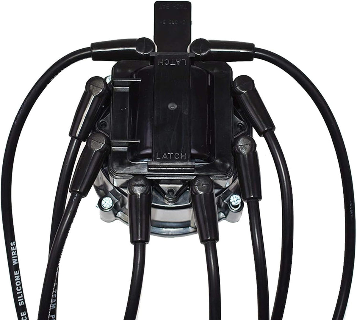 Black 8.0mm Spark Plug Wires Distributor Coil for Chevy Corvette SBC O2879
