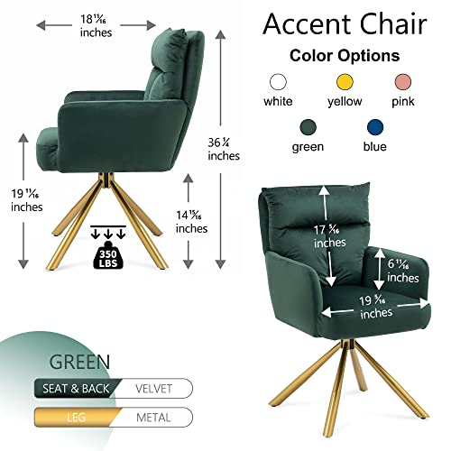 Dark Blue Velvet Desk Chair with Gold Legs G8892