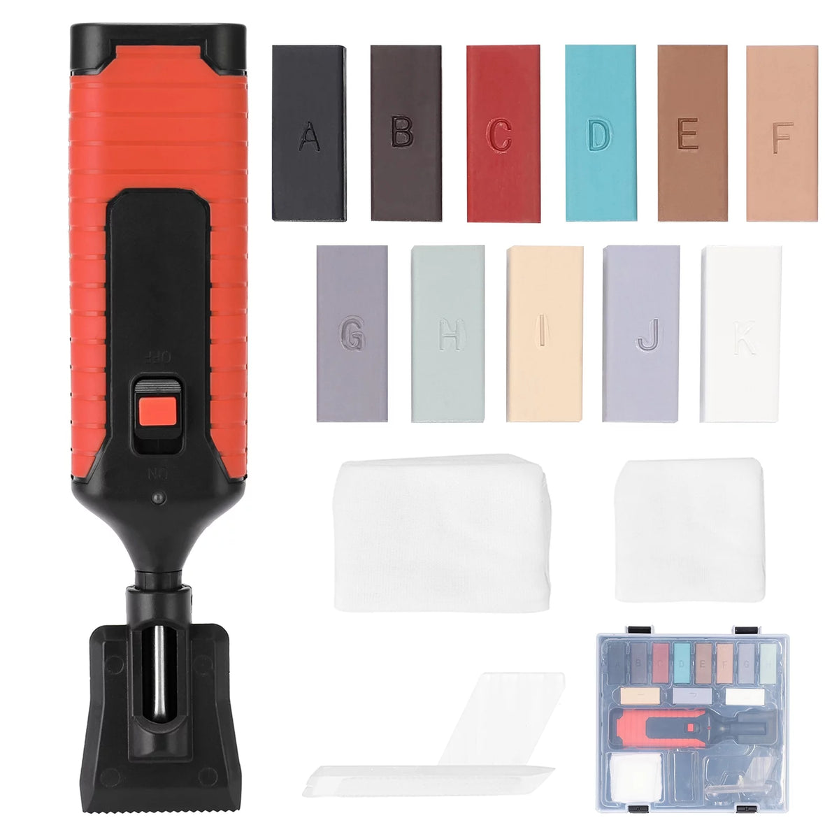Ceramic Tile Repairing Tool Set with 11 Wax Bar N3087