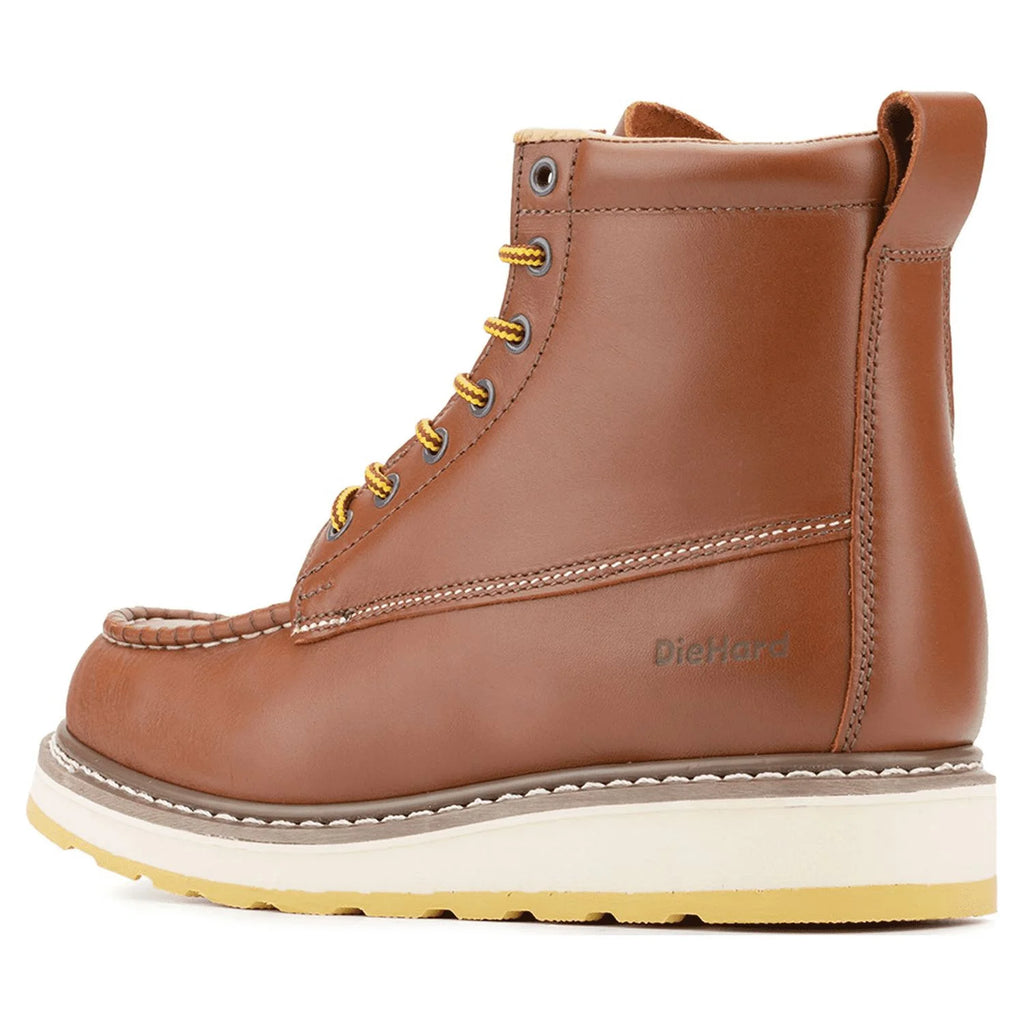 Leather Slip Resistant Soft Toe Work Boots Size 8.5 H260