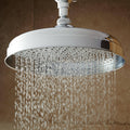 Chrome Rainfall Shower Head with Ornate Arm V387