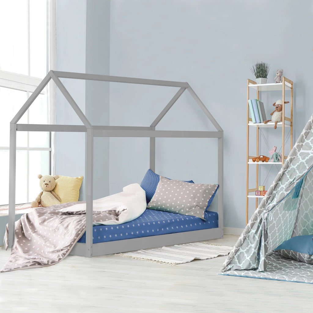 Pink Canopy Twin Bed N85291