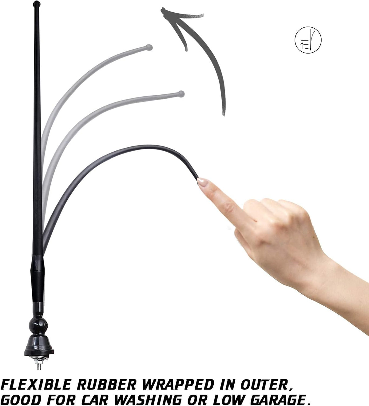 16 Inch Black AM/FM Marine Antenna O493