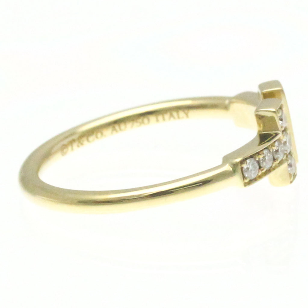 Tiffany T Wire Ring Yellow Gold (18K) Diamond Band Ring N375