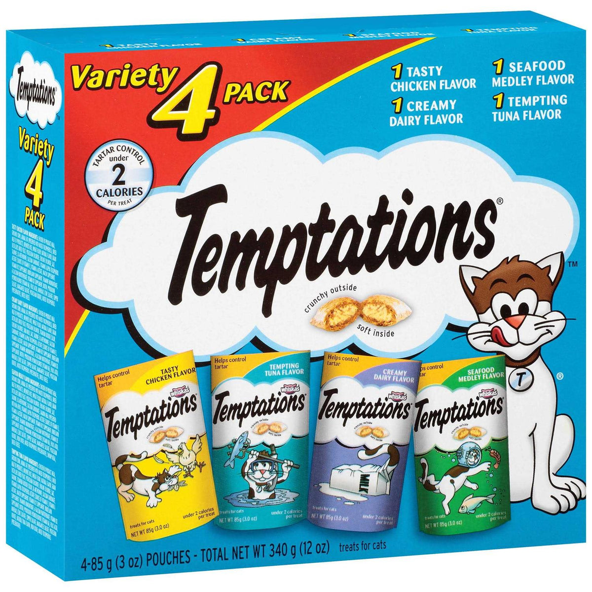 Classic Crunchy and Soft Cat Treats Variety Pack B477171