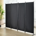 4-Panel Folding Fabric Room Divider F694313