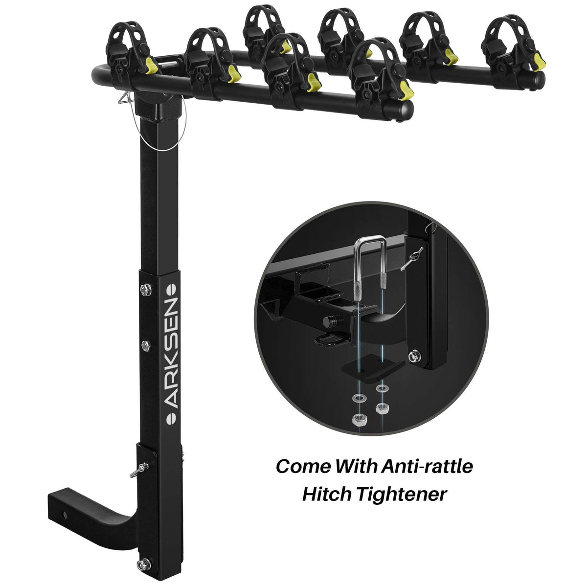 4-Bike Hitch Mount Swing Down Bicycle Rack with 2-Inch Receiver S479787