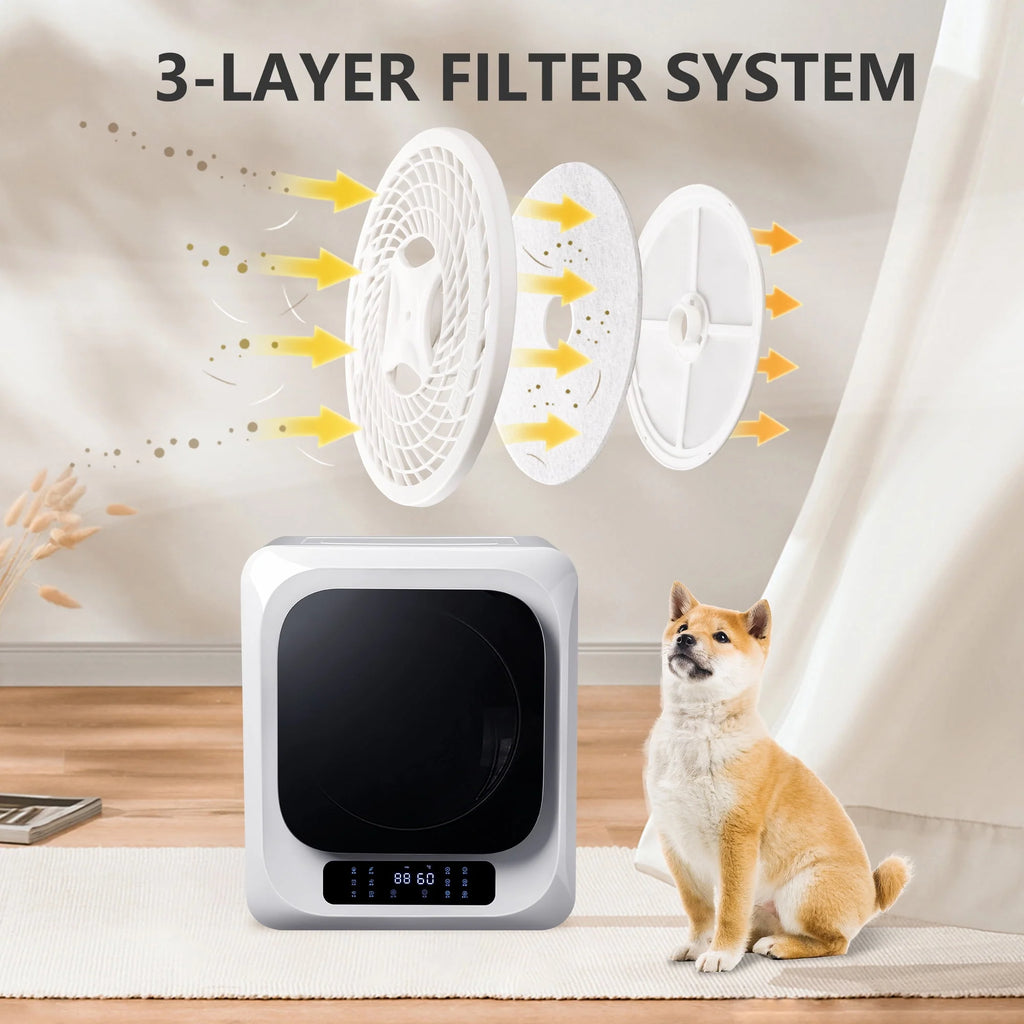 850W 1.5 cu. ft. Portable Compact Electric Laundry Dryer E5636