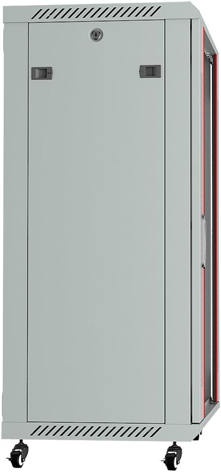 18U Wall Mount Gray IT Network Server Rack Cabinet Enclosure 24 Inch Depth M17394