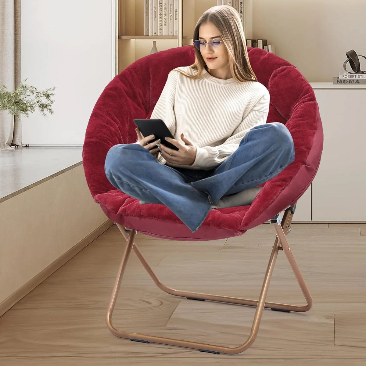 Oversized Foldable Saucer Chair N547