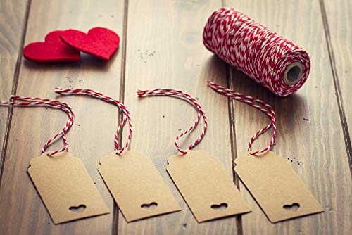 Cotton Bakers Twine Red & White 100M G549