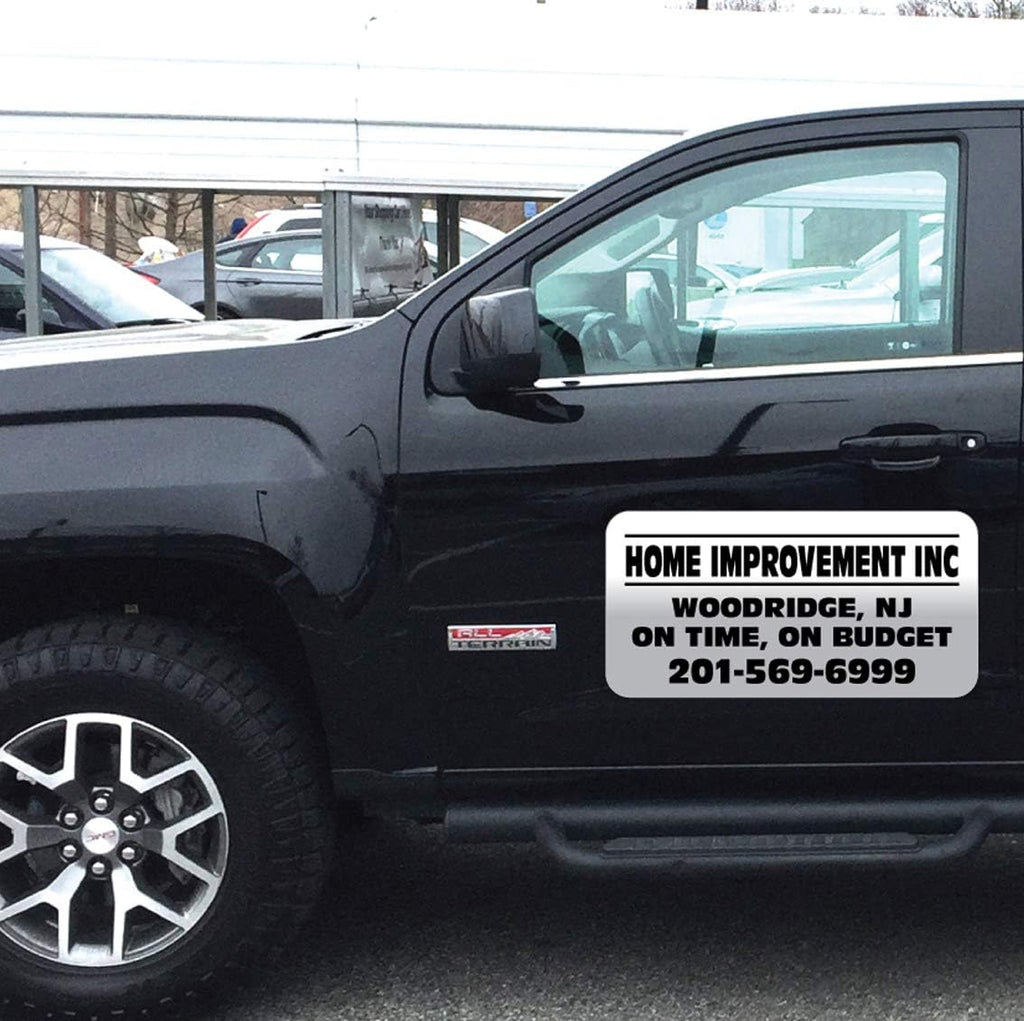 12 X 24 Set of 2 Vehicle Magnets Sign with Custom Lettering K815