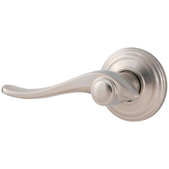 Right Hand Avalon Lever Interior Double Cylinder Handleset Trim Satin Nickel Finish H592