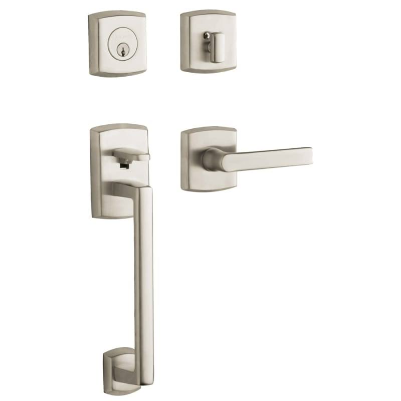 Left Handed Soho Sectional Double Cylinder Handleset Satin Nickel B862880