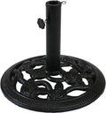 Green Cast Iron Patio Umbrella Base Stand Y861065