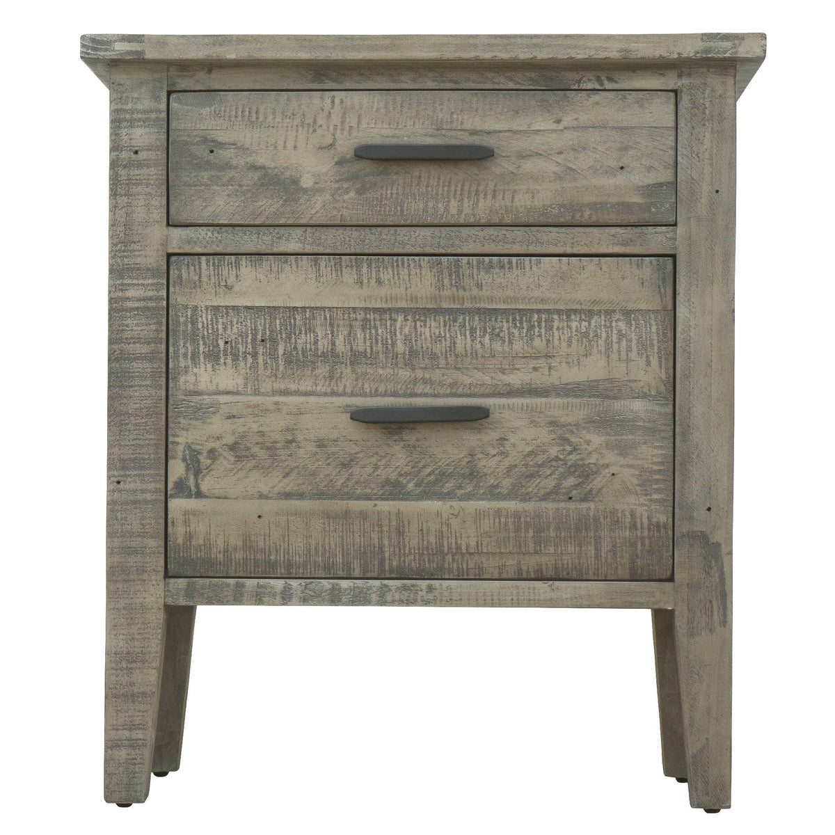 Reclaimed Wood Filing Cabinet with Two Drawers E95521