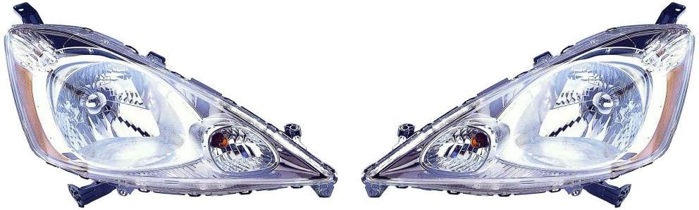 Honda Fit Headlight Assembly Pair Driver and Passenger Side Y389864