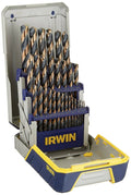 Black & Gold High-Speed Metal Drill Bit Set with Case X68864