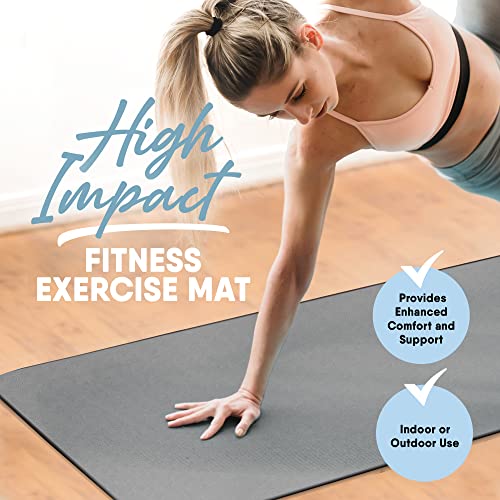 Extra Thick Skid Resistant Yoga Mat with Carrying Strap Q175