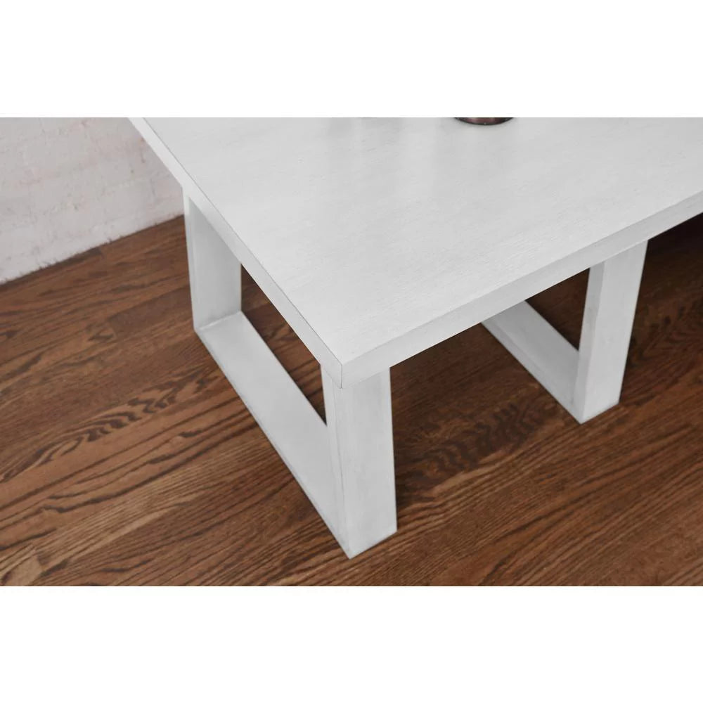 Modern Solid End Table 24x24 White Q30684