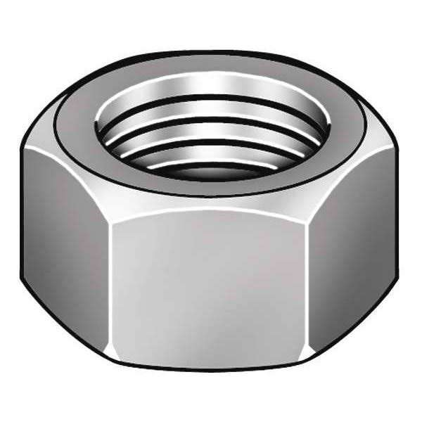 1-1/2 inch-6 Grade A Plain Finish Carbon Steel Heavy Hex Nuts, 10 Pk. I820541