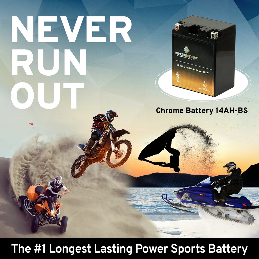 12 Volts 12 Ah 210 Cca ATV Battery X8492