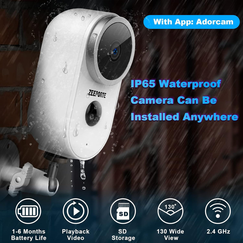 1080P HD Wireless Security Camera with Night Vision and Motion Detection O202