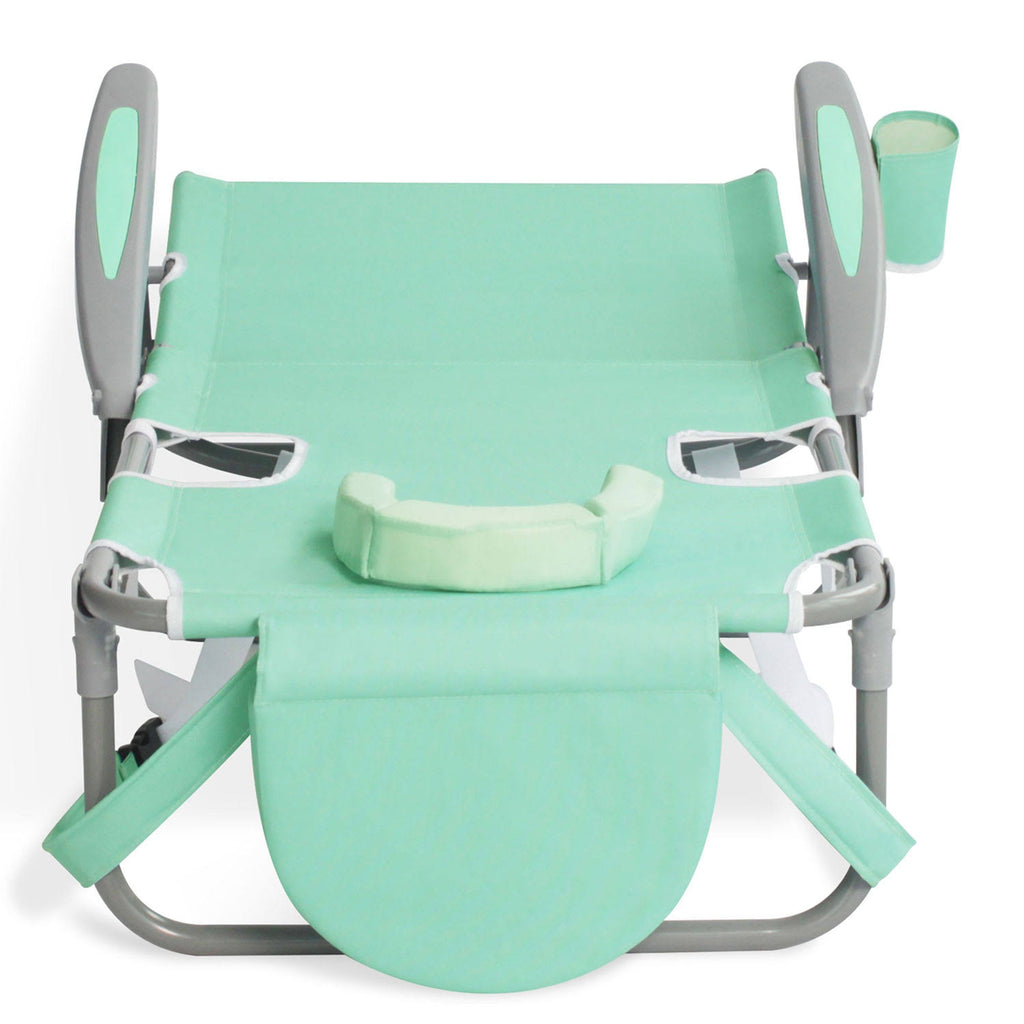 Teal Folding Reclining Outdoor Beach Camping Chair K27914