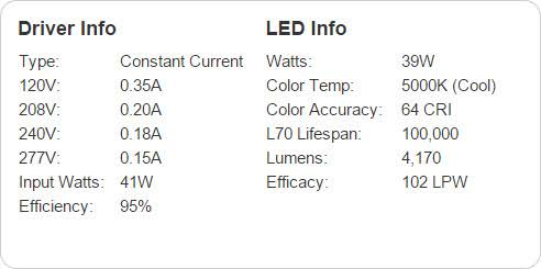Bronze 39W LED Cool Arm On-Off 4x4 Flood Light O301
