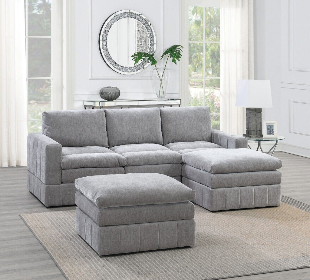Plush Cushion 5pc Modular Sectional Set R1874