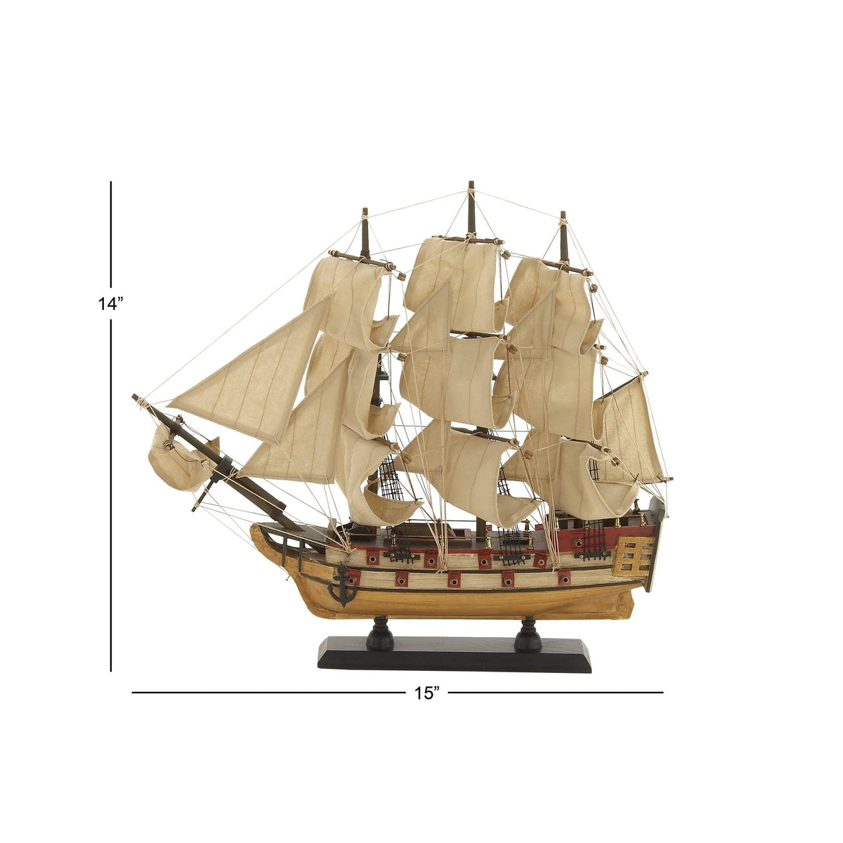 Wood Sailboat Replica F67285