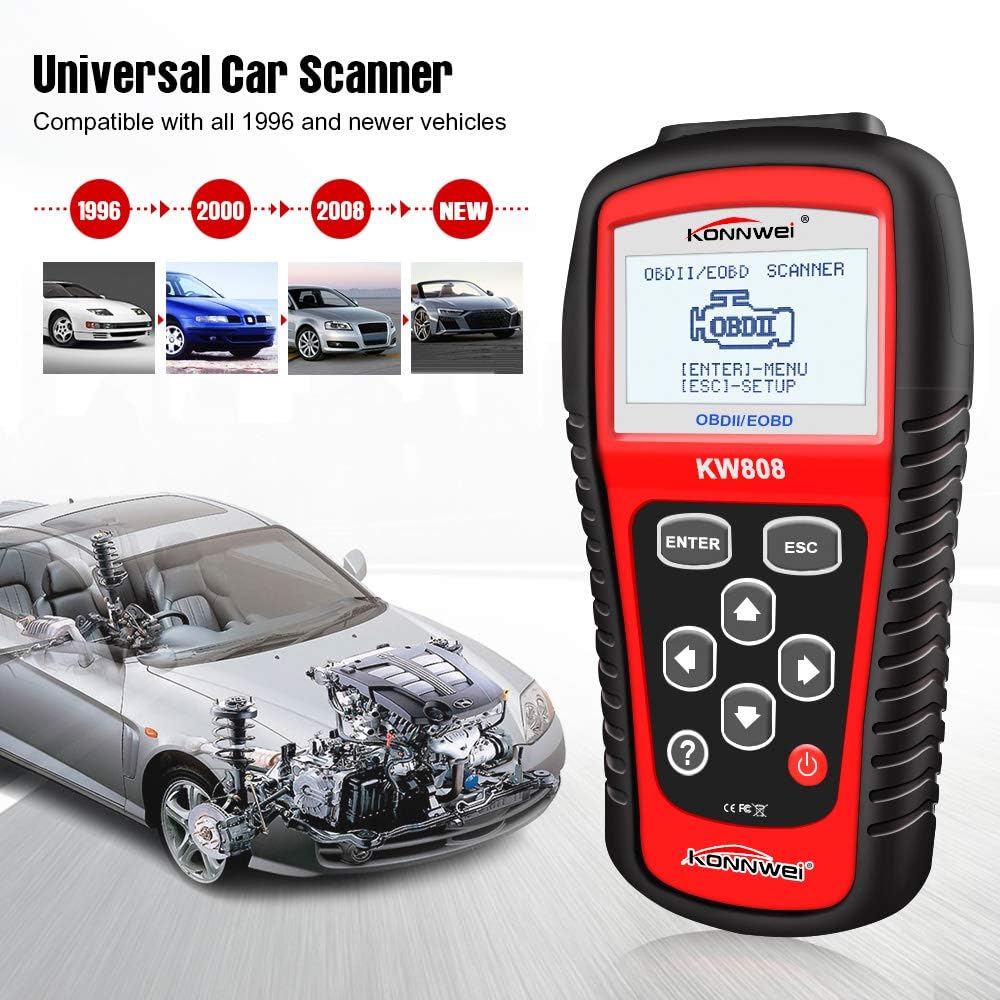 OBDII Code Reader with 2.8" Screen, Pack of 2 Q607