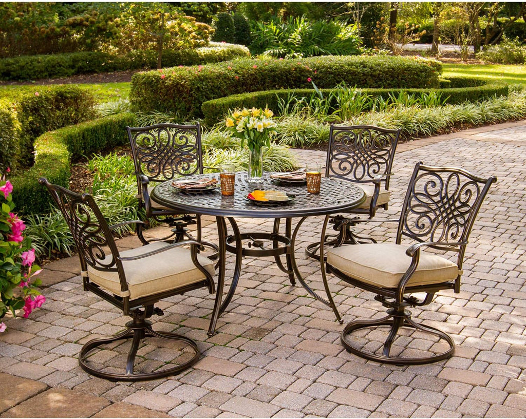 5-Piece Cast Aluminum Outdoor Patio Dining Set C9785