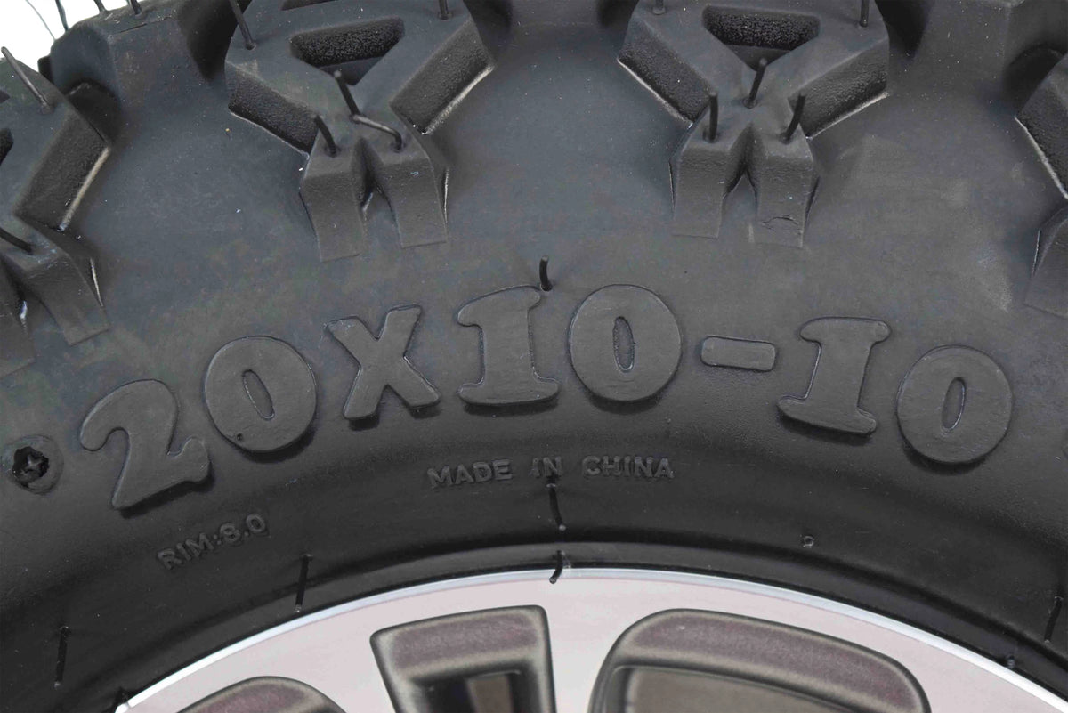 20x10-10 Golf Cart Turf Tire & Wheel Kit F7698