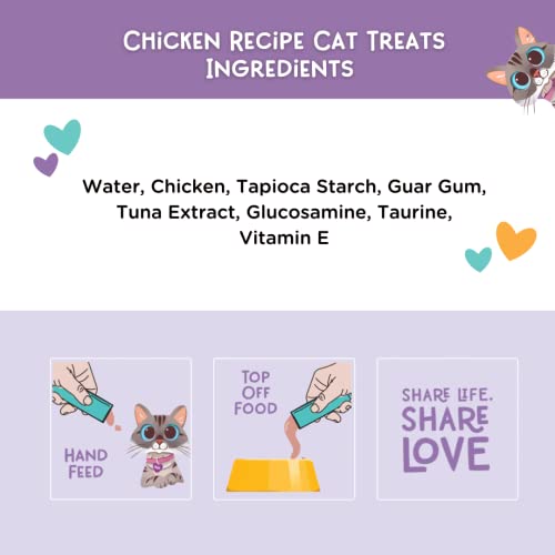 Natural Lickable Cat Squeeze Up Treat Variety Pack Mousse Wet Food Cat Puree Grain Free 24 Pack 12 oz. K73466