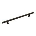 Aluminum Wall Handrail with Mounts, 5& Length, Bronze Sand W722957