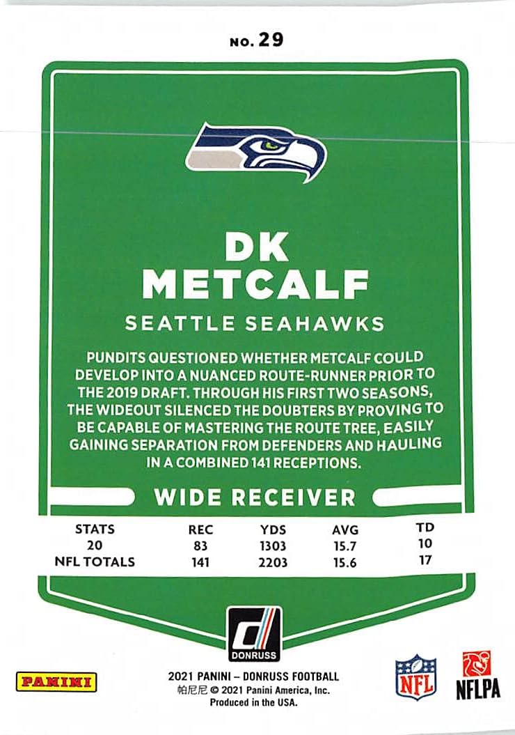 No Helmet Variation #29 DK Metcalf Z917791