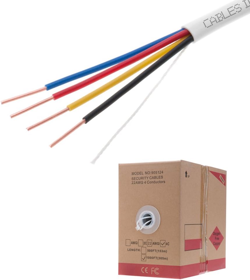 22/2 Oxygen Free Pure Copper Stranded Cable Fire/Security Alarm Wire W175