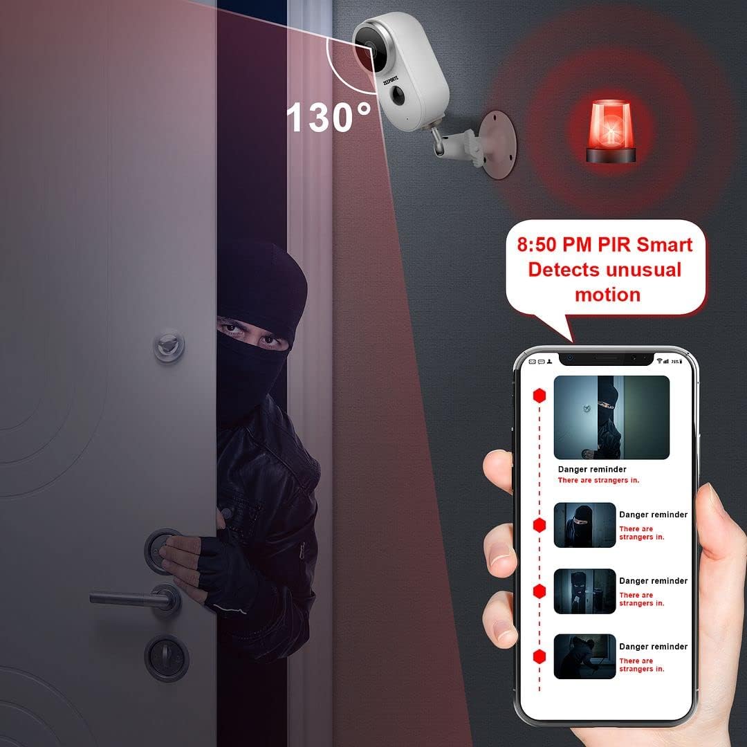 1080P HD Wireless Security Camera with Night Vision and Motion Detection O202