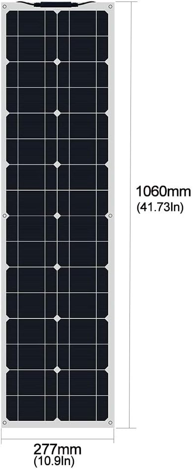 50W 12V Flexible Monocrystalline Solar Panel with PV Connector M861