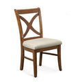 Black and White Stripe Cross Back Side Chair E105