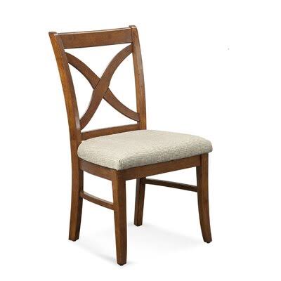 Black and White Stripe Cross Back Side Chair E105