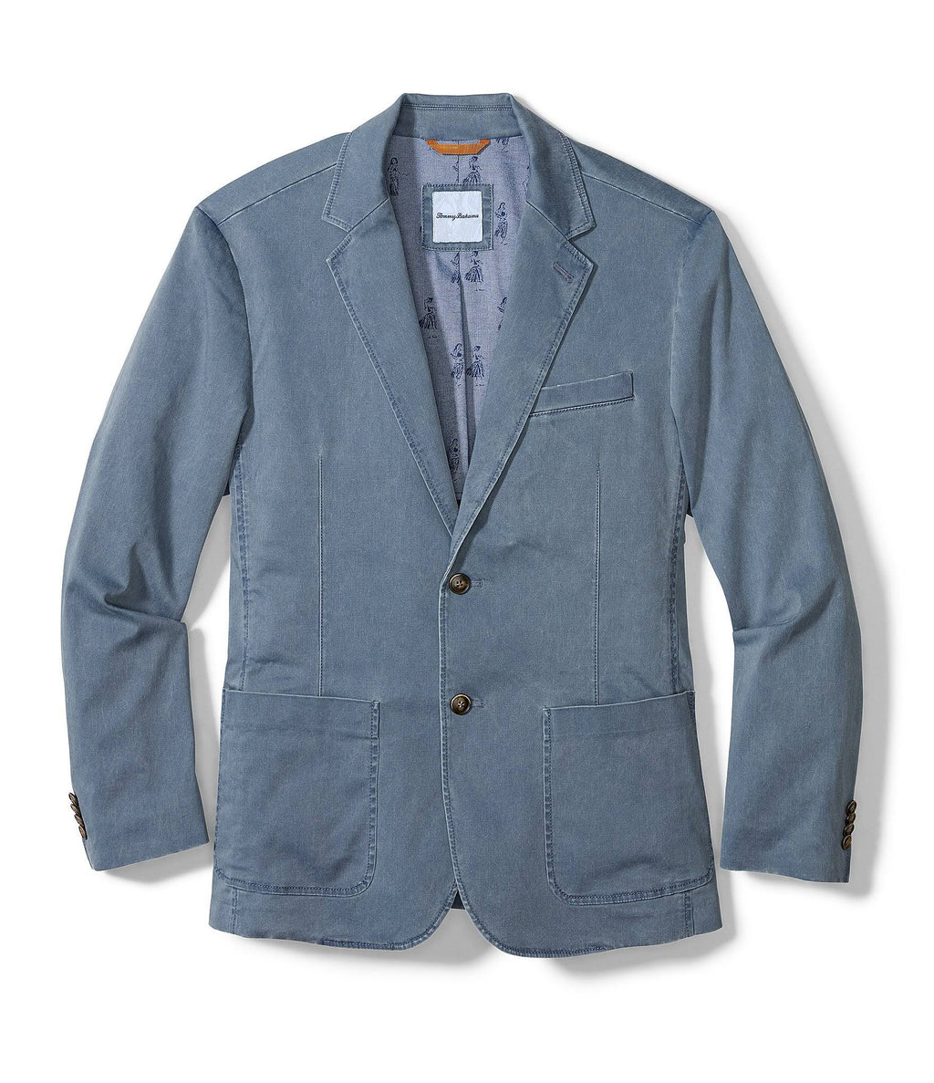 Mystic Blue Stretch Sateen Blazer Z1752