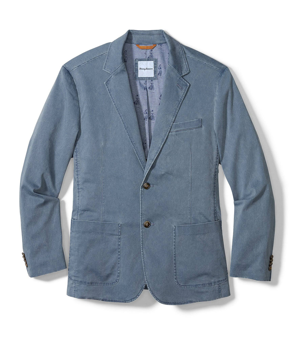 Mystic Blue Stretch Sateen Blazer Z1752